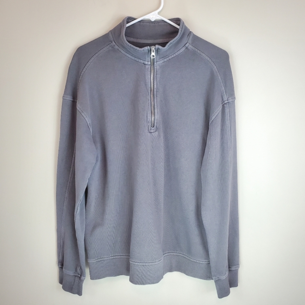 Goodfellow & Co Men's Size M Gray Long Sleeve Quarter Zip